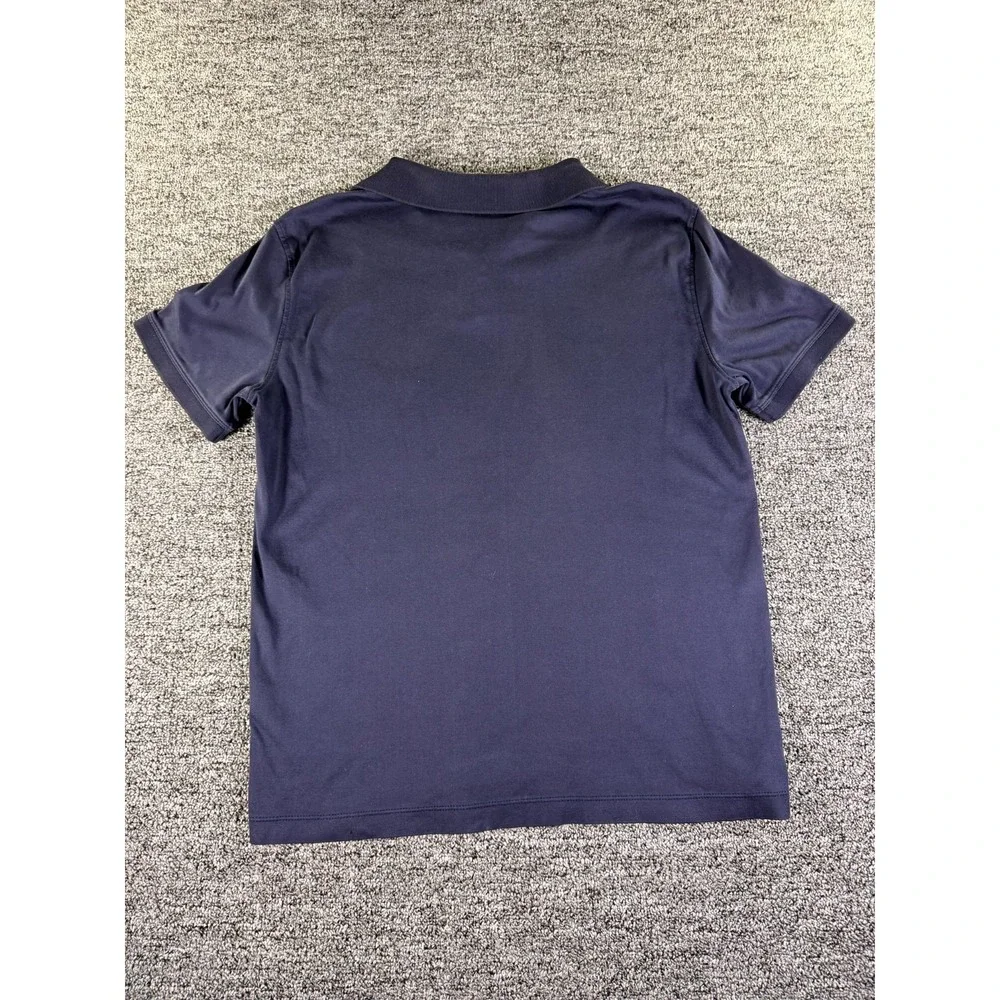 Banana Republic Luxe Touch Performance Polo Shirt Mens Medium Navy Blue Golf